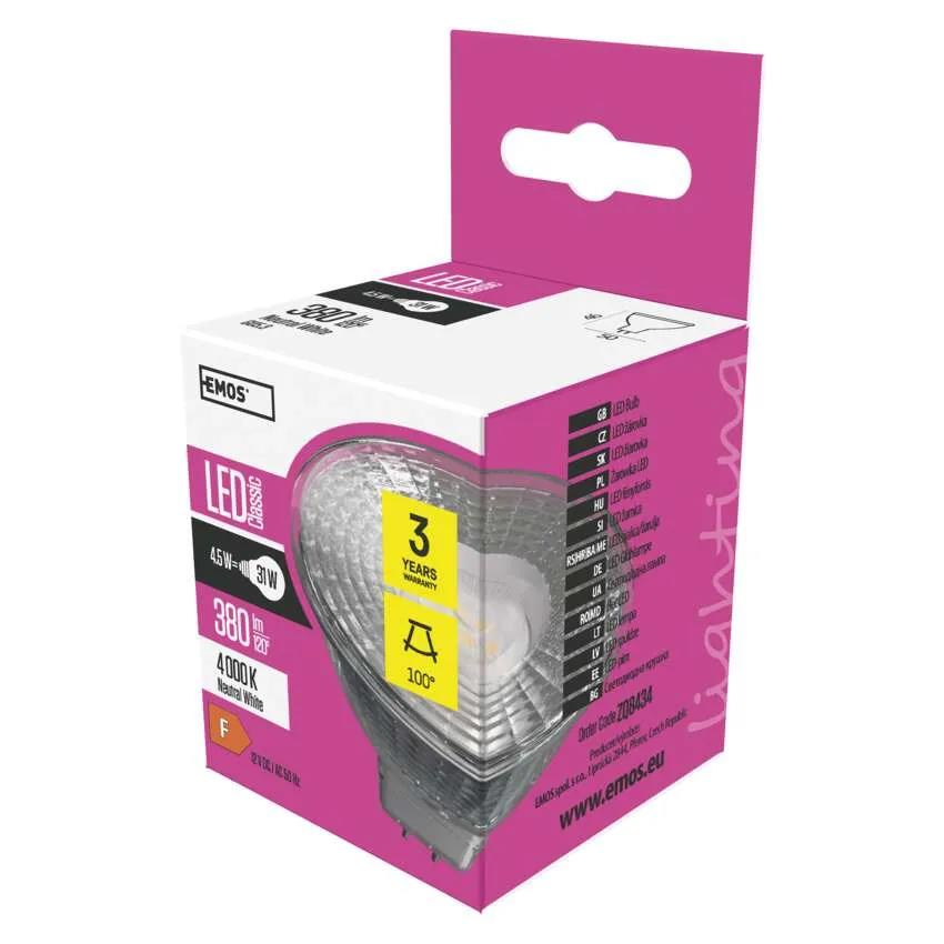 žárovka LED ZQ8434 CLS MR16 4