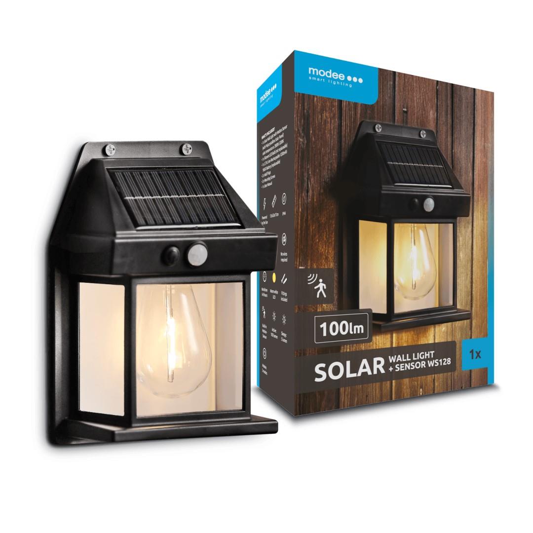 Svítidlo solar+ senzor ML-WS128 nástěnné